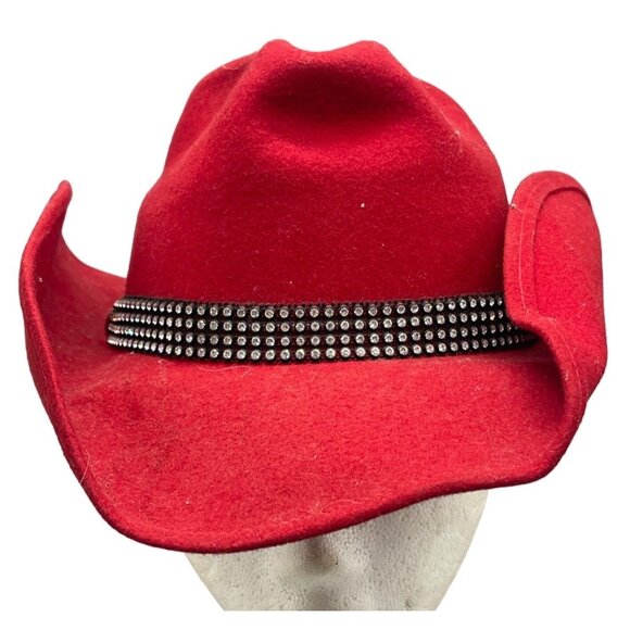 joe bill miller red western cow boy hat michael howard wool costume theater READ - Picture 1 of 9